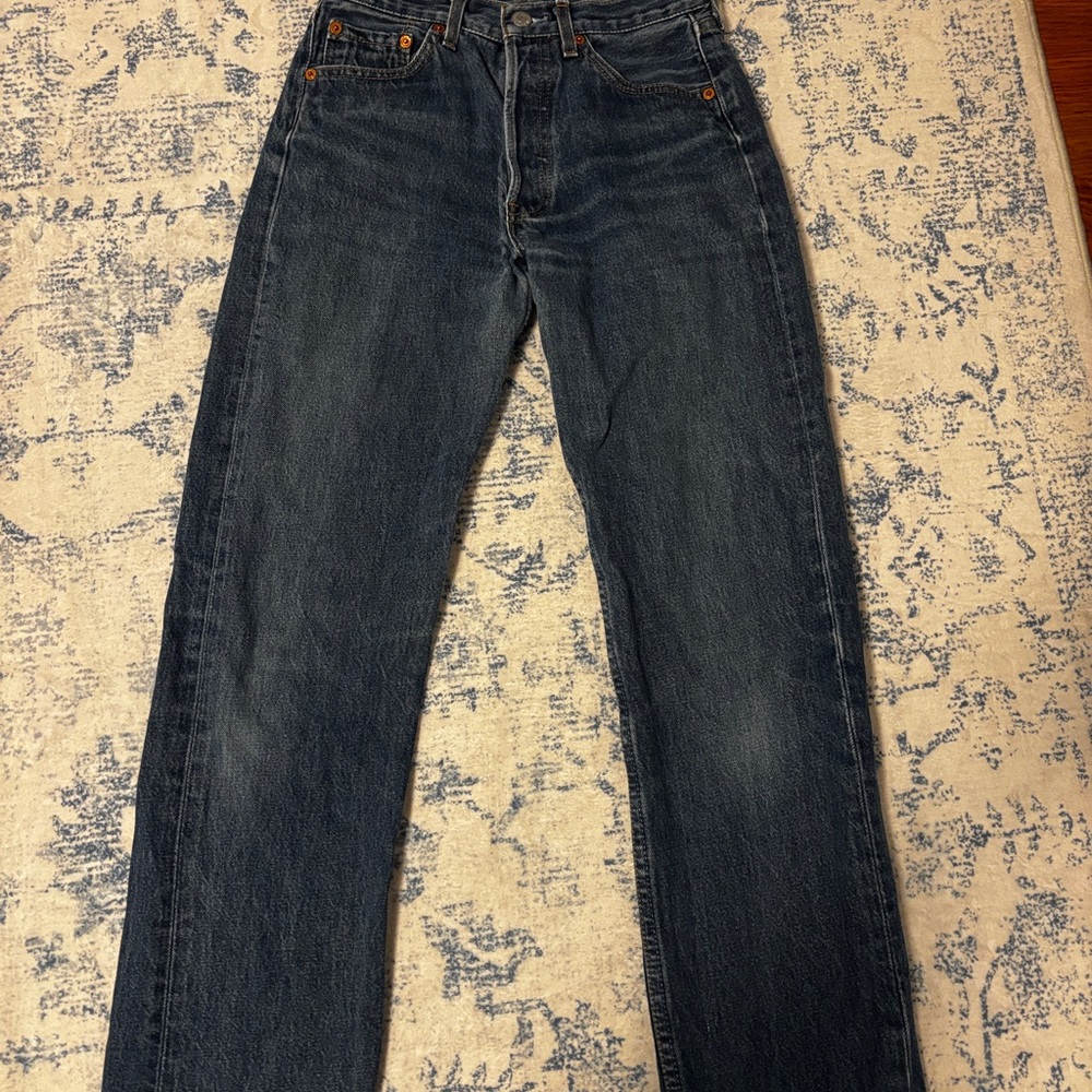 Vintage Levi's Dark Blue Straight Leg Jeans